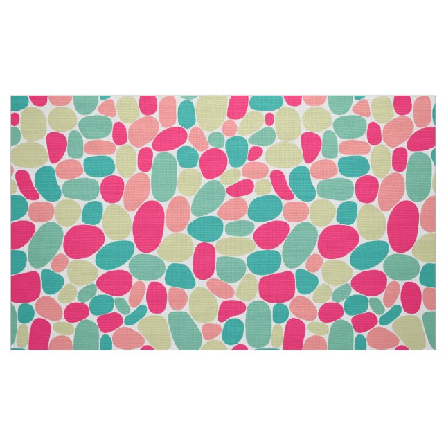 Abstrakt 160417 - Farben auf Weiß Stoff (Fat Quarter (45,7 x 55,9 cm))