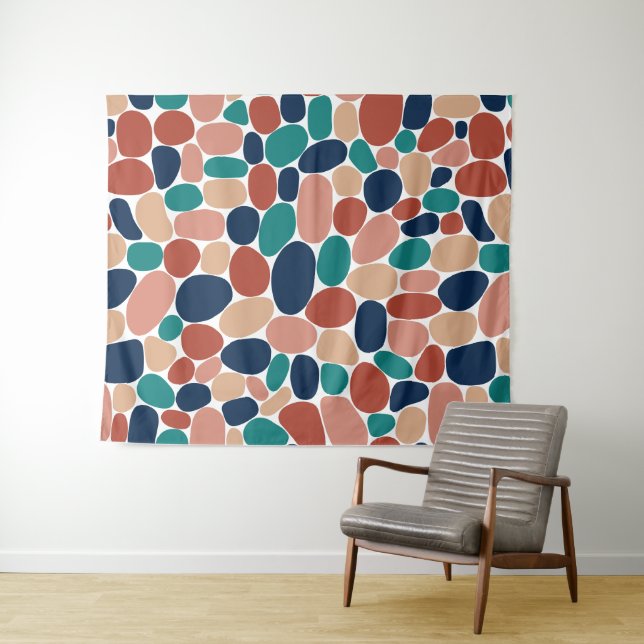 Abstrakt 160417 - Mineralfarben Wandteppich (Beispiel (Horizontal))