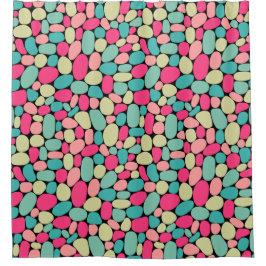 Abstrakt 160417 - Schwarz-Farben Duschvorhang