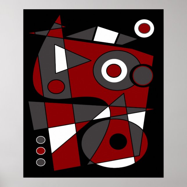 Abstrakt #185 poster (Vorne)