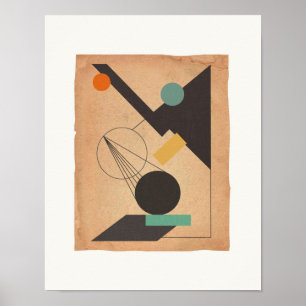 Abstrakt 1 Bauhaus Poster