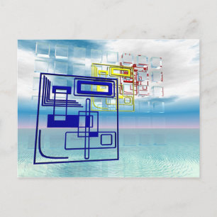 Abstrakt 1 postkarte