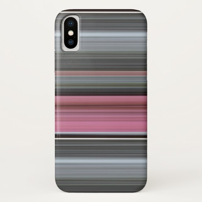 Abstrakt #1: Rosa und grau Case-Mate iPhone Hülle (Rückseite)