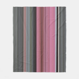 Abstrakt #1: Rosa und grau Fleecedecke