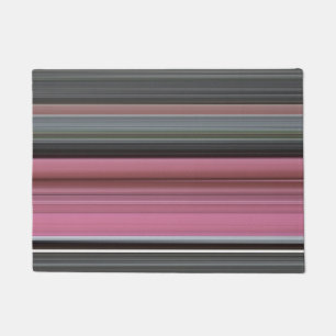 Abstrakt #1: Rosa und grau Fußmatte
