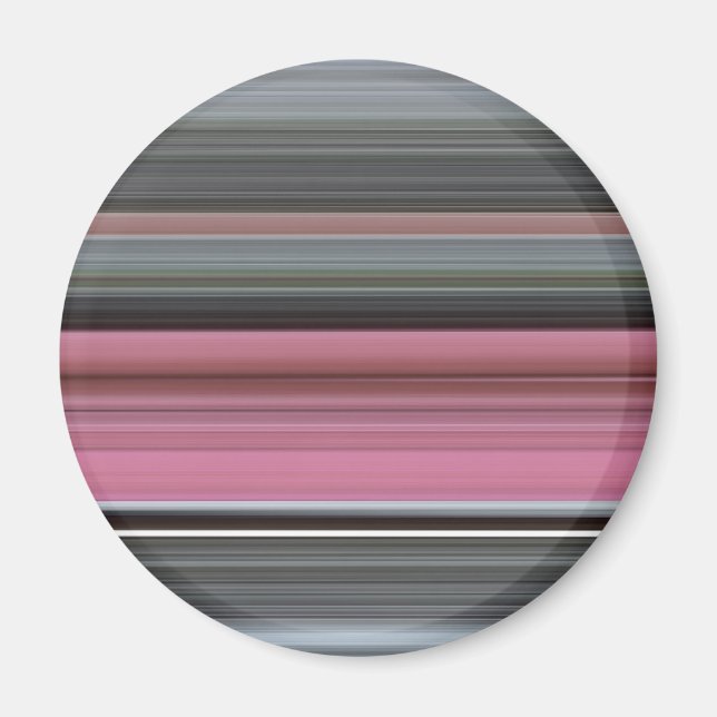 Abstrakt #1: Rosa und grau Magnet (Vorne)