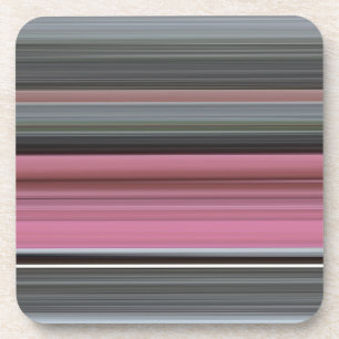 Abstrakt #1: Rosa und grau Untersetzer