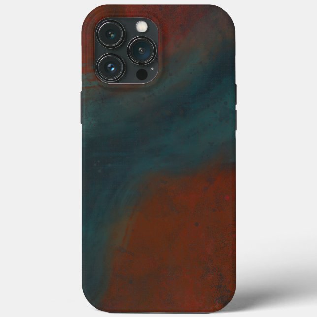 Abstrakt 1: Rot und Blues Case-Mate iPhone Hülle (Rückseite)
