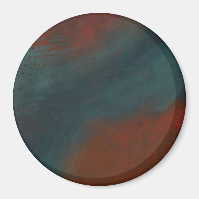 Abstrakt 1: Rot und Blues Magnet (Vorne)