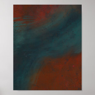 Abstrakt 1: Rot und Blues Poster