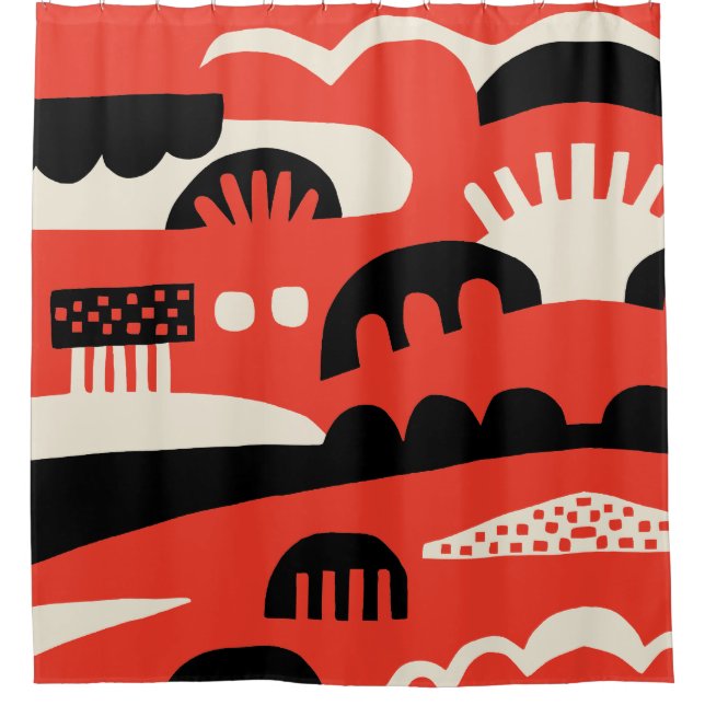 Abstrakt 281219b duschvorhang (Vorderseite)