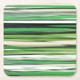 Abstrakt 2: Grüne Unschärfe Rechteckiger Pappuntersetzer