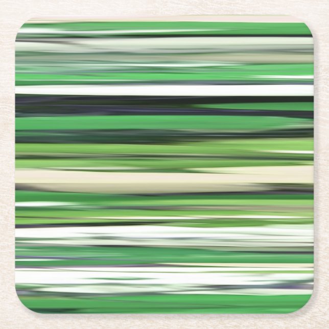 Abstrakt 2: Grüne Unschärfe Rechteckiger Pappuntersetzer (Vorderseite)