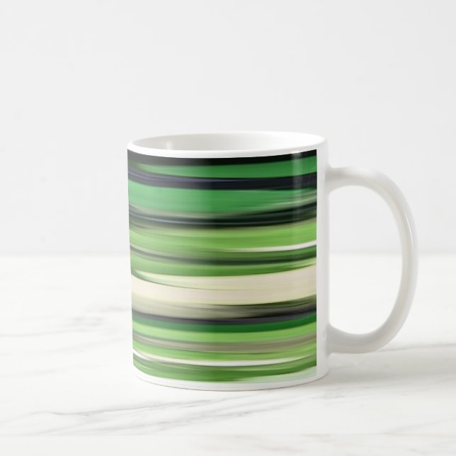 Abstrakt 2: Grüne Unschärfe Tasse (Rechts)