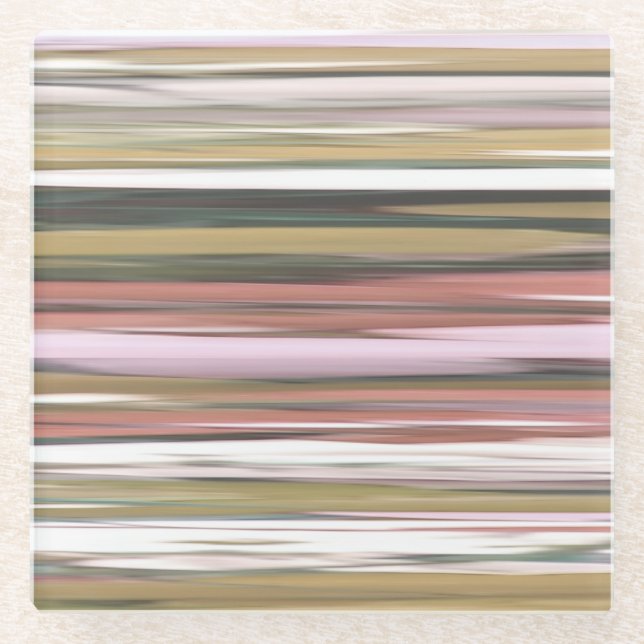 Abstrakt 2: Herbstfarben im Herbst verschwommen Glasuntersetzer (Vorderseite)