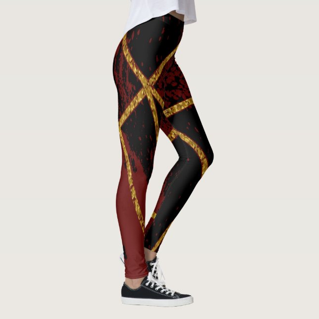 Abstrakt #940 leggings (Rechts)