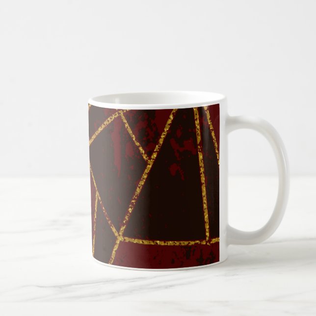 Abstrakt #943 Rot Tasse (Rechts)
