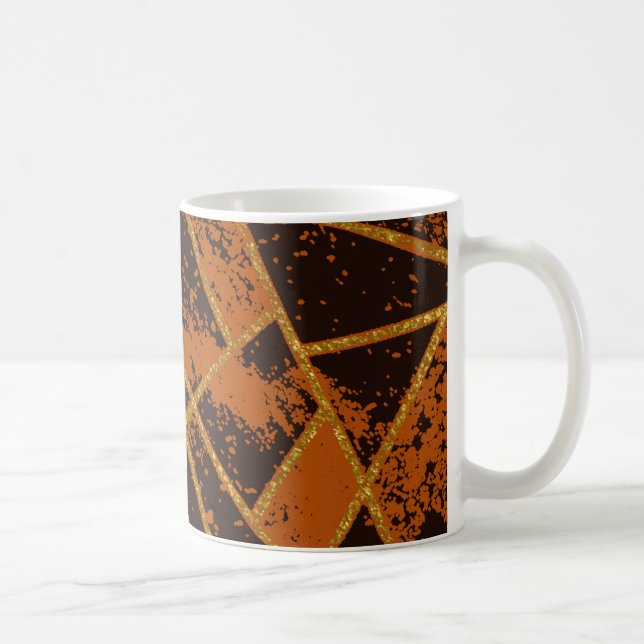 Abstrakt #944 Brown Kaffeetasse (Rechts)