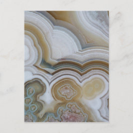 Abstrakt Agate Stone Macro Postkarte