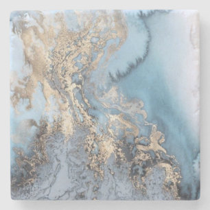 Abstrakt Agate Style Steinuntersetzer