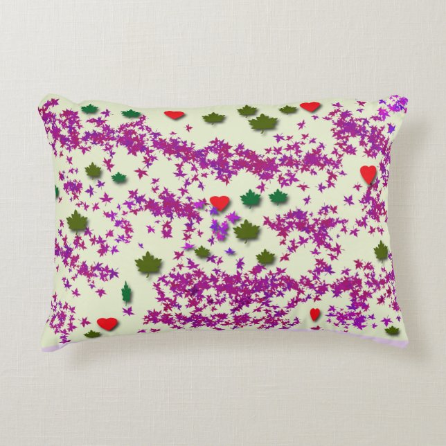 Abstrakt akzentuierter Kissen (Vorderseite)