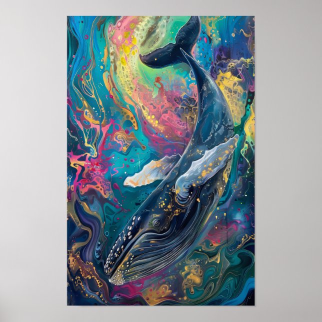 Abstrakt Ale in Fantastisches Vibes Art Poster (Vorne)