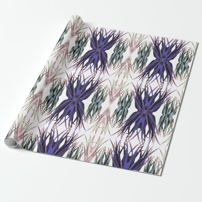 Abstrakt Aloe Vera Foto Wrapping Paper Geschenkpapier (Ungerollt)