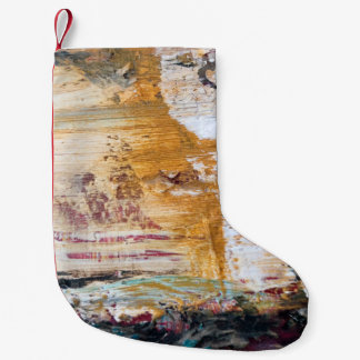Abstrakt Altes Gemälde knackte Textur abstrakt, wi Kleiner Weihnachtsstrumpf