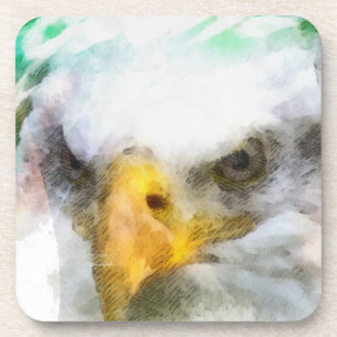 Abstrakt American Bald Eagle Getränkeuntersetzer