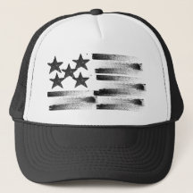 Abstrakt Amerikanische Flagge auf Kappe