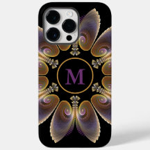 Abstrakt Angel Wings Mandala Fraktal Monogram