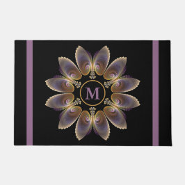Abstrakt Angel Wings Mandala Fraktal Monogram Fußmatte