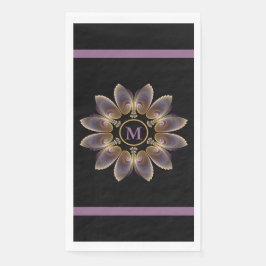 Abstrakt Angel Wings Mandala Fraktal Monogram Serviette