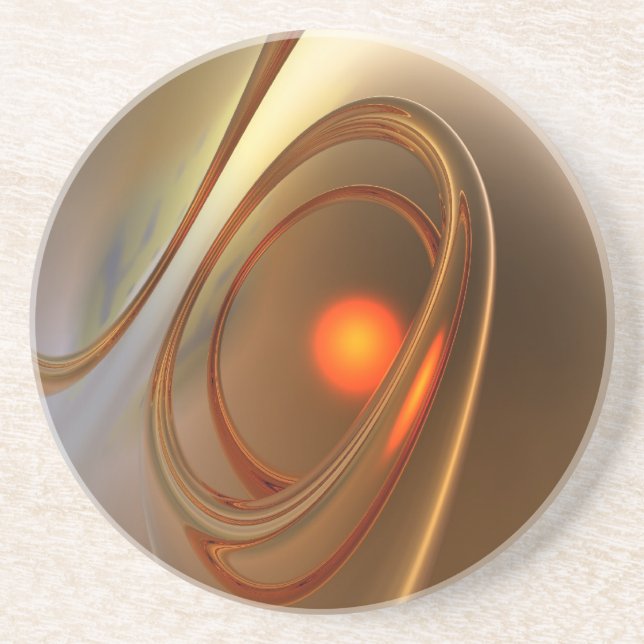 Abstrakt angesagtes und elegantes 3D-Design Getränkeuntersetzer (Vorne)