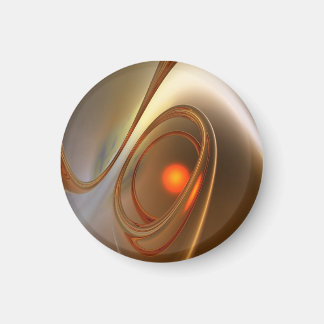 Abstrakt angesagtes und elegantes 3D-Design Magnet