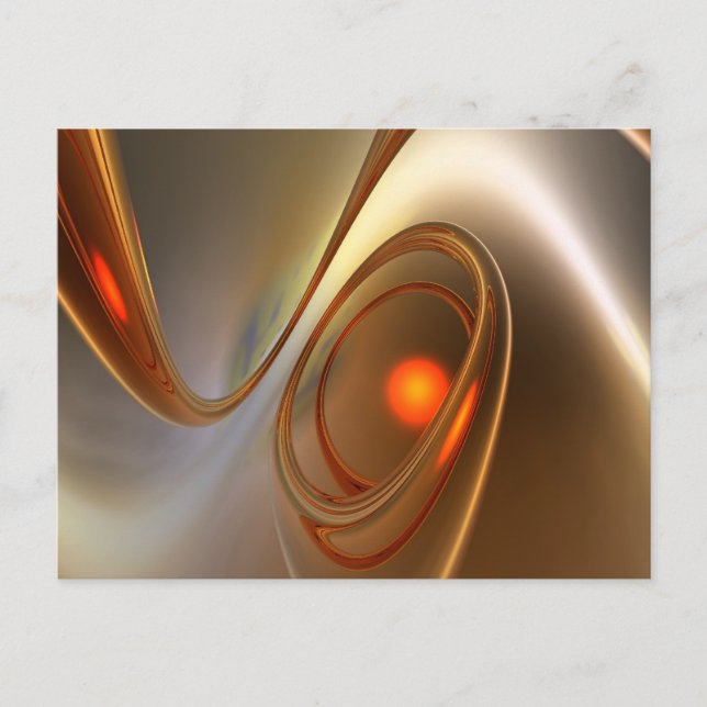 Abstrakt angesagtes und elegantes 3D-Design Postkarte (Vorderseite)