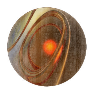 Abstrakt angesagtes und elegantes 3D-Design Schneidebrett