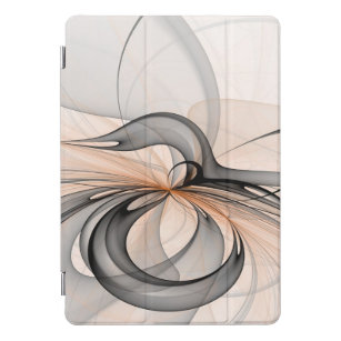 Abstrakt Anthracite Grau Siena Modernes Fraktal Ku iPad Pro Cover