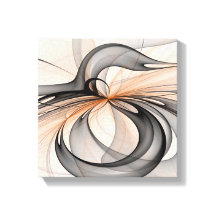 Abstrakt Anthracite Grau Siena Modernes Fraktal Ku