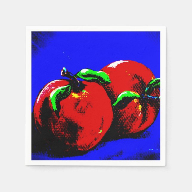 Abstrakt Apple Napkins Serviette (Vorderseite)