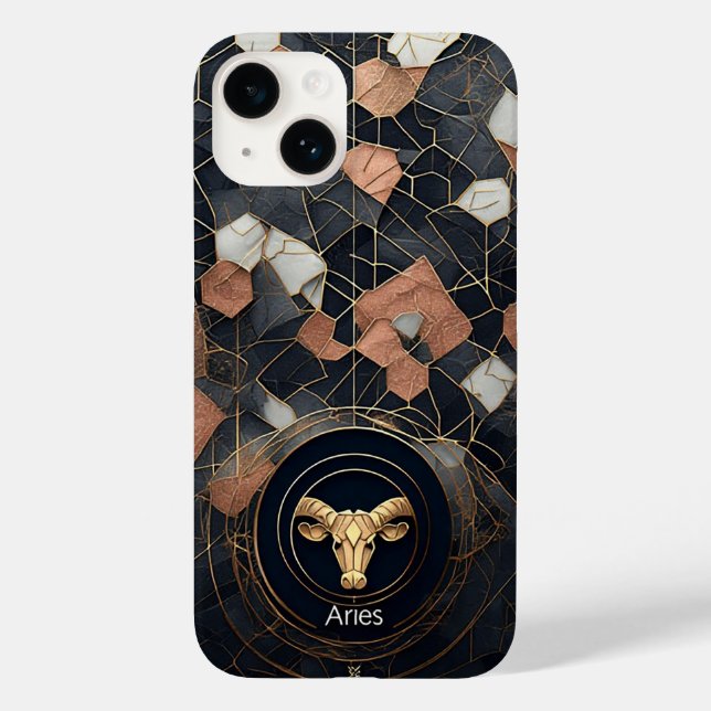 Abstrakt Aries Zodiac Illustration Moderne Case-Mate iPhone Hülle (Rückseite)