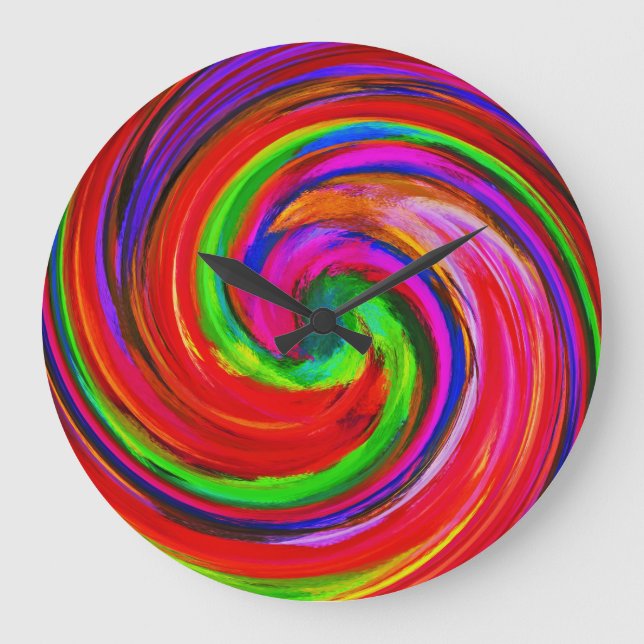 Abstrakt Art. 12 Große Wanduhr (Vorderseite)