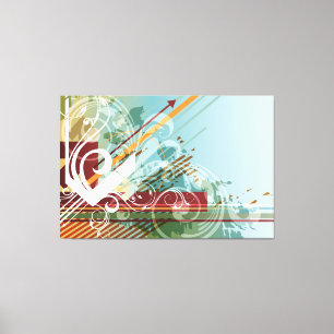 Abstrakt Art. 28 Wrapped Canvas Leinwanddruck