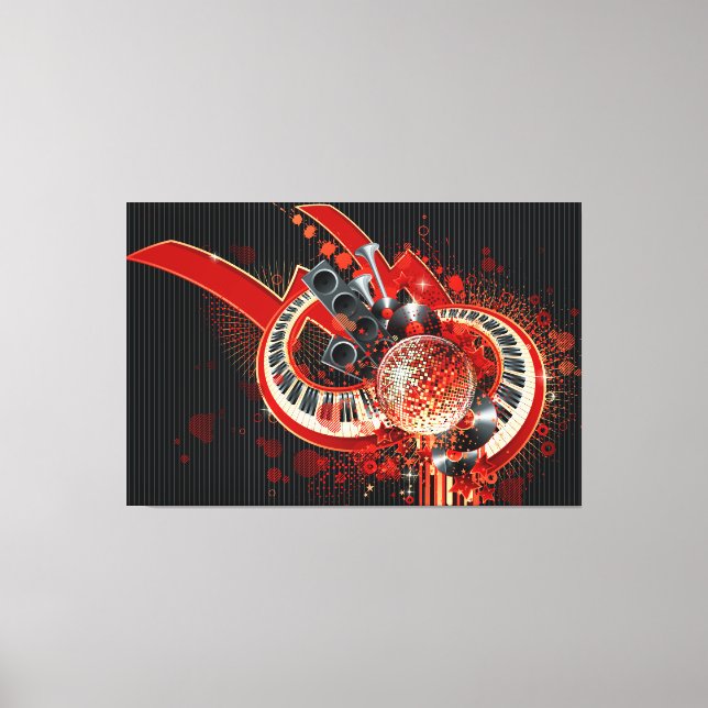 Abstrakt Art. 34 Wrapped Canvas Leinwanddruck (Vorderseite)