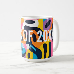 Abstrakt Art Abschluss Class of 2025 Custom Kaffeetasse