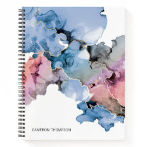 Abstrakt Art Alkohol Tinten Blue Pink Personalisie