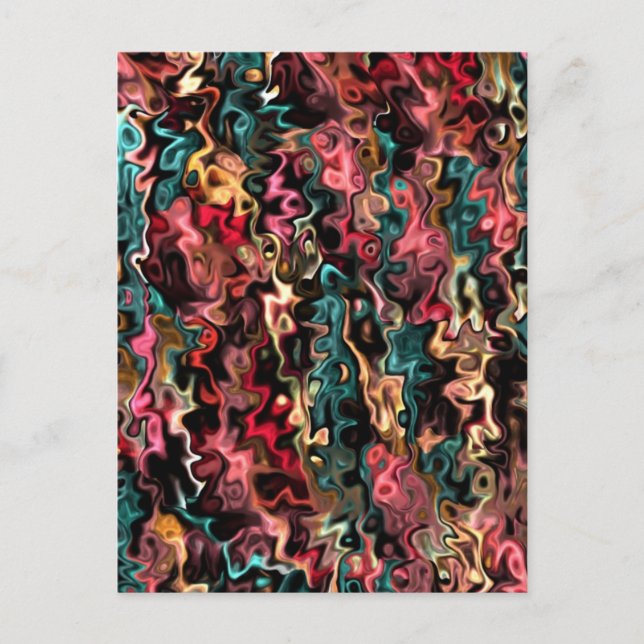 Abstrakt Art Big Goals Postkarte (Vorderseite)