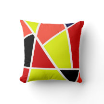 Abstrakt Art Black Yellow Coral Minimalismus