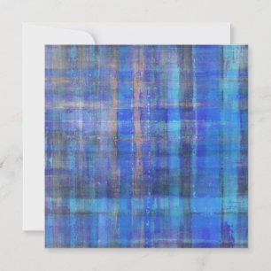 Abstrakt Art Blue Einladungskarte Einladung