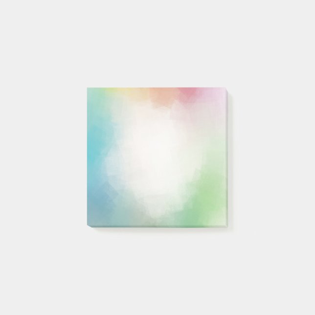 Abstrakt Art Blue Green Lila Pink Red Orange Post-it Klebezettel (Vorderseite)